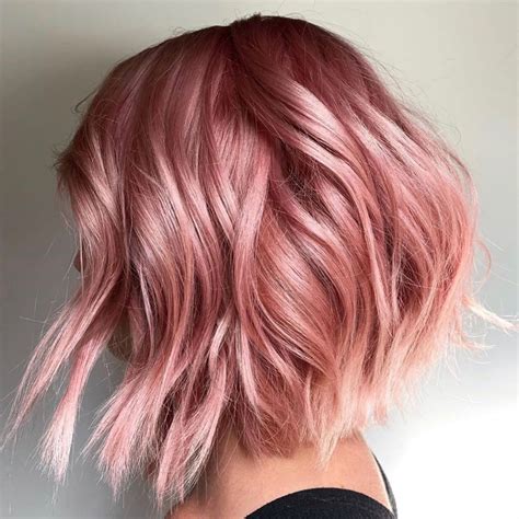 Rose Gold Hair Color Low Maintenance