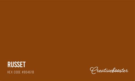 Russet color swatch