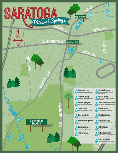 Saratoga Springs NY Map