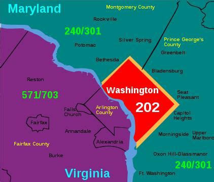 Southeast Washington D.C. Zip Code Map