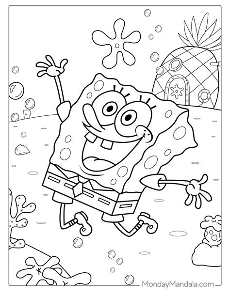 Spongebob coloring party