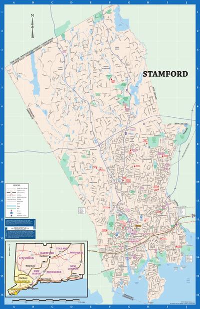 Stamford CT Zip Code Map