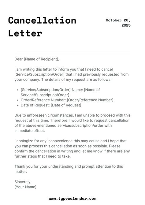 Termination and Cancellation