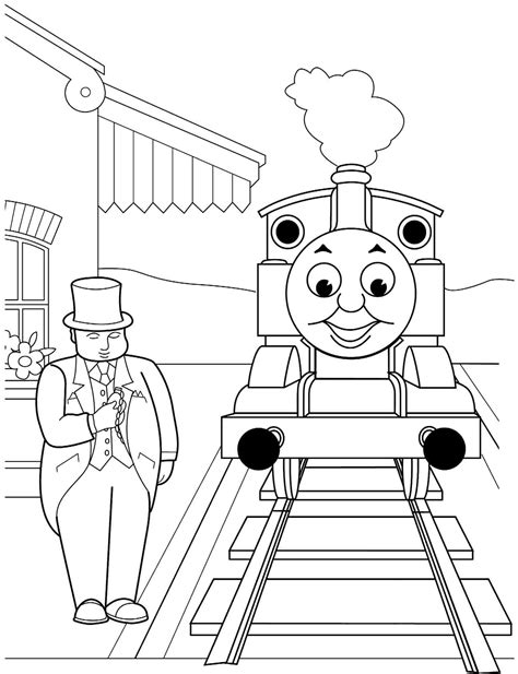 Thomas coloring pages for kids