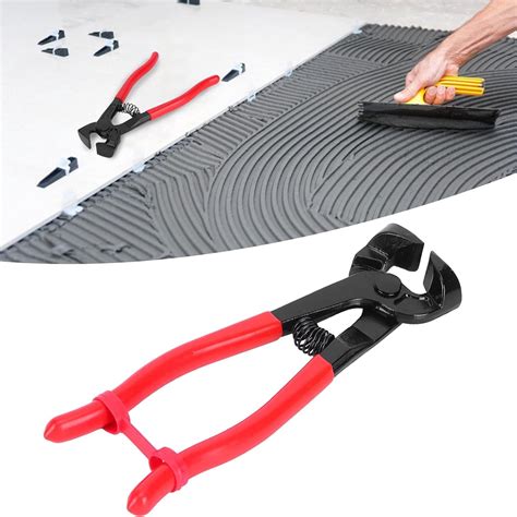 Cutting cement board with a tile nipper