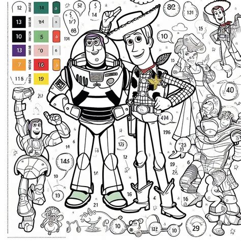 Toy Story Color by Number