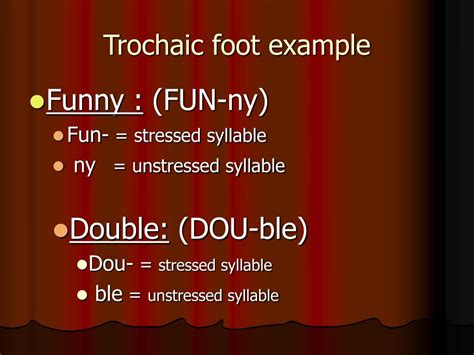 Trochaic Foot Crossword Clue