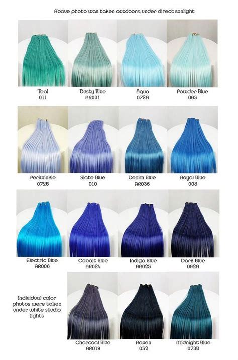 Types of Blue Hair Color