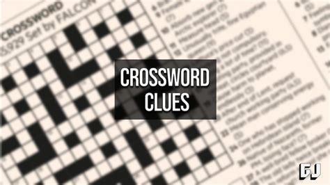 Understanding Crossword Clues