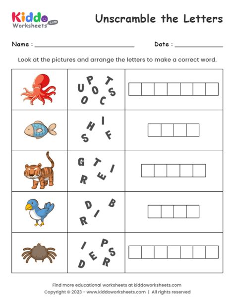 Unscramble Letters
