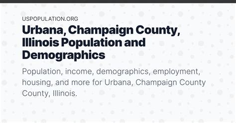 Urbana IL Demographics
