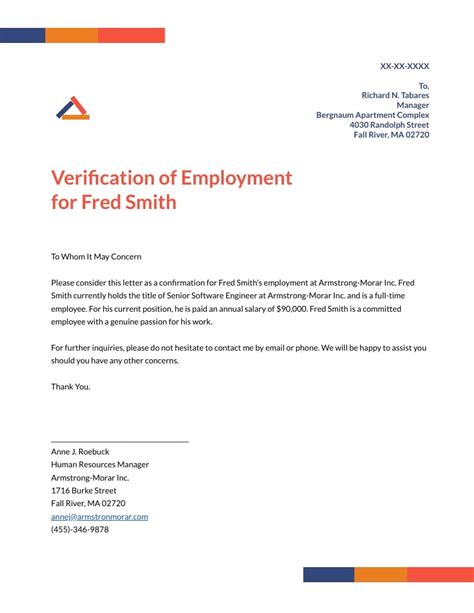 Verify Work Letters
