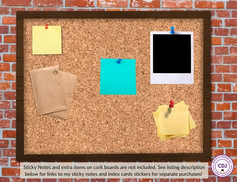 Vision Board on Cork Board