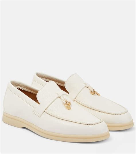 Classic white color loafers