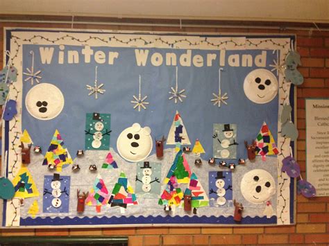 Winter Wonderland Scene Bulletin Board Idea