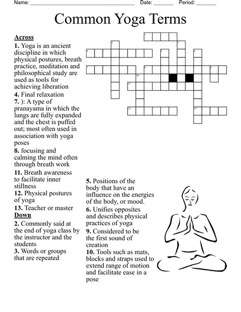yoga crossword