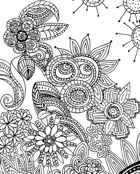 Zen Doodle Coloring Page